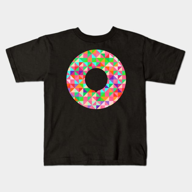 Geometric Circle Kids T-Shirt by machmigo